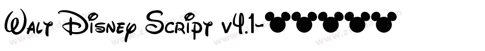 Walt Disney Script v4.1字体转换
